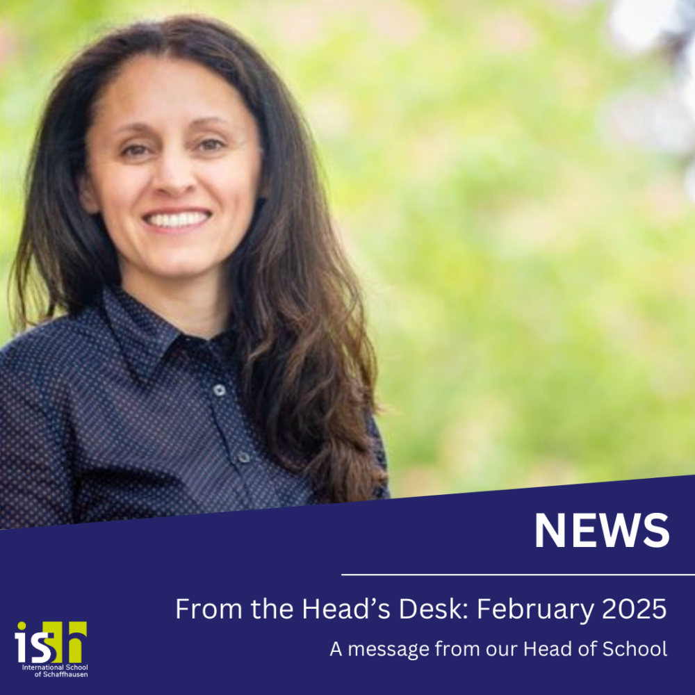 From the Head’s desk: February 2025